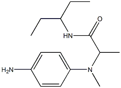 2-[(4-aminophenyl)(methyl)amino]-N-(pentan-3-yl)propanamide Struktur