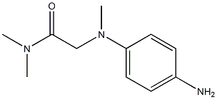 2-[(4-aminophenyl)(methyl)amino]-N,N-dimethylacetamide Struktur