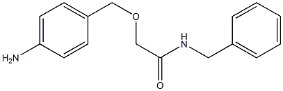 2-[(4-aminophenyl)methoxy]-N-benzylacetamide Struktur