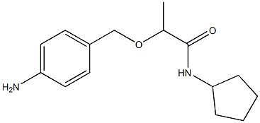 2-[(4-aminophenyl)methoxy]-N-cyclopentylpropanamide Struktur