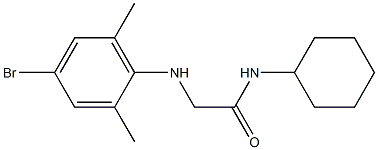 2-[(4-bromo-2,6-dimethylphenyl)amino]-N-cyclohexylacetamide Struktur