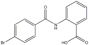 2-[(4-bromobenzoyl)amino]benzoic acid Struktur