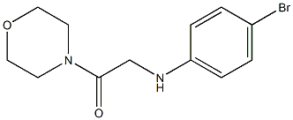 2-[(4-bromophenyl)amino]-1-(morpholin-4-yl)ethan-1-one Struktur