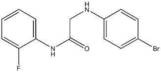 2-[(4-bromophenyl)amino]-N-(2-fluorophenyl)acetamide Struktur