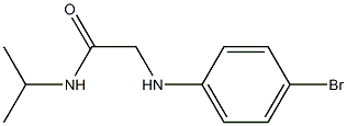 2-[(4-bromophenyl)amino]-N-(propan-2-yl)acetamide Struktur