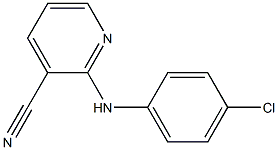 2-[(4-chlorophenyl)amino]pyridine-3-carbonitrile Struktur