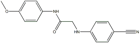 2-[(4-cyanophenyl)amino]-N-(4-methoxyphenyl)acetamide Struktur