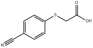 2-[(4-cyanophenyl)sulfanyl]acetic acid Struktur