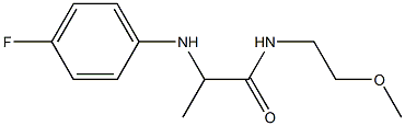 2-[(4-fluorophenyl)amino]-N-(2-methoxyethyl)propanamide Struktur