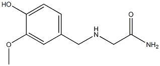 2-[(4-hydroxy-3-methoxybenzyl)amino]acetamide Struktur