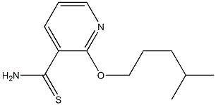 2-[(4-methylpentyl)oxy]pyridine-3-carbothioamide Struktur