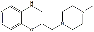 2-[(4-methylpiperazin-1-yl)methyl]-3,4-dihydro-2H-1,4-benzoxazine Struktur