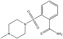 2-[(4-methylpiperazin-1-yl)sulfonyl]benzenecarbothioamide Struktur