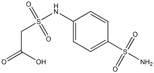 2-[(4-sulfamoylphenyl)sulfamoyl]acetic acid Struktur