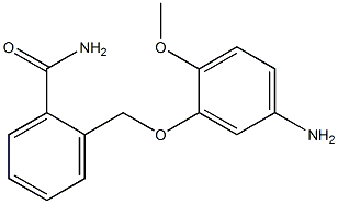 2-[(5-amino-2-methoxyphenoxy)methyl]benzamide Struktur