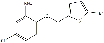 2-[(5-bromothien-2-yl)methoxy]-5-chloroaniline Struktur