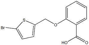 2-[(5-bromothien-2-yl)methoxy]benzoic acid Struktur