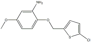 2-[(5-chlorothiophen-2-yl)methoxy]-5-methoxyaniline Struktur