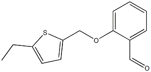 2-[(5-ethylthiophen-2-yl)methoxy]benzaldehyde Struktur