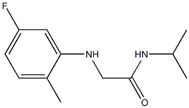 2-[(5-fluoro-2-methylphenyl)amino]-N-(propan-2-yl)acetamide Struktur