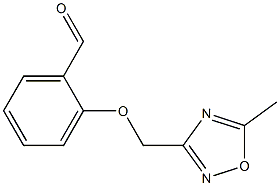 2-[(5-methyl-1,2,4-oxadiazol-3-yl)methoxy]benzaldehyde Struktur