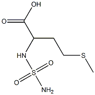 2-[(aminosulfonyl)amino]-4-(methylthio)butanoic acid Struktur