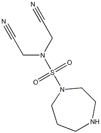 2-[(cyanomethyl)(1,4-diazepane-1-sulfonyl)amino]acetonitrile Struktur