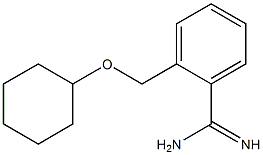 2-[(cyclohexyloxy)methyl]benzenecarboximidamide Struktur