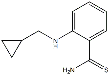 2-[(cyclopropylmethyl)amino]benzene-1-carbothioamide Struktur