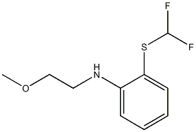 2-[(difluoromethyl)sulfanyl]-N-(2-methoxyethyl)aniline Struktur