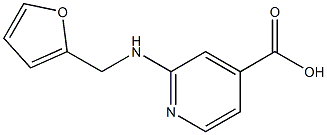 2-[(furan-2-ylmethyl)amino]pyridine-4-carboxylic acid Struktur