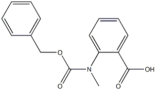 2-[[(benzyloxy)carbonyl](methyl)amino]benzoic acid Struktur