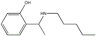 2-[1-(pentylamino)ethyl]phenol Struktur