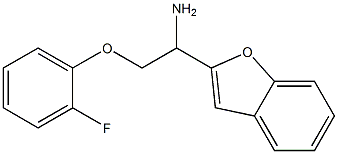 2-[1-amino-2-(2-fluorophenoxy)ethyl]-1-benzofuran Struktur