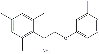 2-[1-amino-2-(3-methylphenoxy)ethyl]-1,3,5-trimethylbenzene Struktur