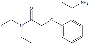 2-[2-(1-aminoethyl)phenoxy]-N,N-diethylacetamide Struktur