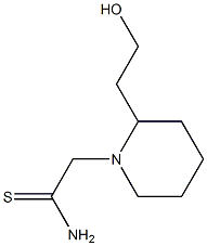 2-[2-(2-hydroxyethyl)piperidin-1-yl]ethanethioamide Struktur