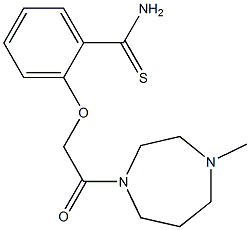 2-[2-(4-methyl-1,4-diazepan-1-yl)-2-oxoethoxy]benzene-1-carbothioamide Struktur