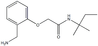 2-[2-(aminomethyl)phenoxy]-N-(1,1-dimethylpropyl)acetamide Struktur