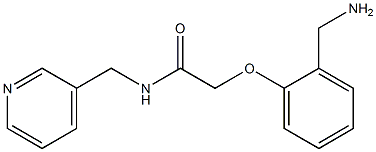 2-[2-(aminomethyl)phenoxy]-N-(pyridin-3-ylmethyl)acetamide Struktur