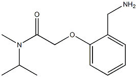 2-[2-(aminomethyl)phenoxy]-N-isopropyl-N-methylacetamide Struktur