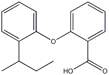 2-[2-(butan-2-yl)phenoxy]benzoic acid Struktur