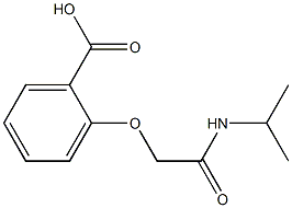 2-[2-(isopropylamino)-2-oxoethoxy]benzoic acid Struktur