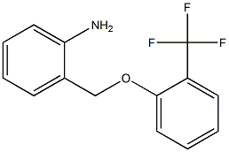 2-[2-(trifluoromethyl)phenoxymethyl]aniline Struktur