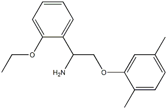 2-[2-amino-2-(2-ethoxyphenyl)ethoxy]-1,4-dimethylbenzene Struktur