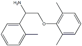 2-[2-amino-2-(2-methylphenyl)ethoxy]-1,3-dimethylbenzene Struktur