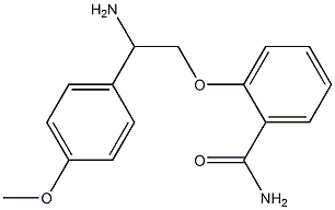 2-[2-amino-2-(4-methoxyphenyl)ethoxy]benzamide Struktur