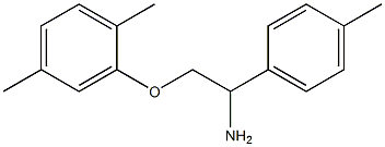 2-[2-amino-2-(4-methylphenyl)ethoxy]-1,4-dimethylbenzene Struktur