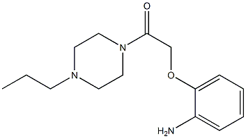 2-[2-oxo-2-(4-propylpiperazin-1-yl)ethoxy]aniline Struktur