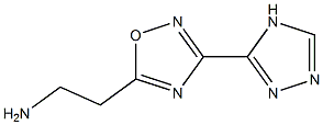 2-[3-(4H-1,2,4-triazol-3-yl)-1,2,4-oxadiazol-5-yl]ethan-1-amine Struktur